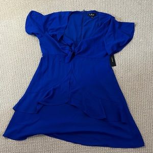 Lulus blue tie dress